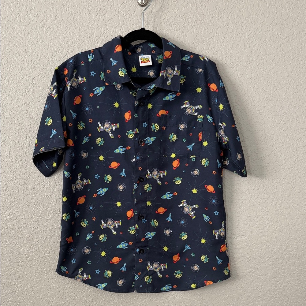 Disney Kids Navy Space Adventure Boys Buzz Lightyear Polo Toy Story